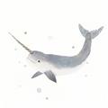 Picture of Narwhal _GroupedProduct_Square_Mini_ _GroupedProduct_Square_Unframed_Print_Only_