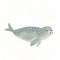 Picture of Spotted Seal _GroupedProduct_Square_Mini_ _GroupedProduct_Square_Unframed_Print_Only_