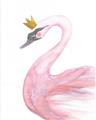 Picture of Pink Swan Queen  _GroupedProduct_Rectangle_Portrait_Mini_ _GroupedProduct_Rectangle_Portrait_Unframed_Print_Only_