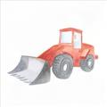 Picture of Tractor  _GroupedProduct_Square_Mini_ _GroupedProduct_Square_Unframed_Print_Only_