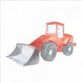 Picture of Tractor  _GroupedProduct_Square_Mini_ _GroupedProduct_Square_Unframed_Print_Only_