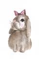 Picture of Bunny Bow _GroupedProduct_Rectangle_Portrait_Mini_ _GroupedProduct_Rectangle_Portrait_Unframed_Print_Only_