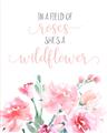 Picture of Be a Wild Flower _GroupedProduct_Rectangle_Portrait_Mini_ _GroupedProduct_Rectangle_Portrait_Unframed_Print_Only_
