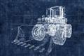 Picture of Tractor Blueprint ll _GroupedProduct_Rectangle_Landscape_Mini_ _GroupedProduct_Rectangle_Landscape_Unframed_Print_Only_