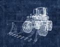 Picture of Tractor Blueprint ll _GroupedProduct_Rectangle_Landscape_Mini_ _GroupedProduct_Rectangle_Landscape_Unframed_Print_Only_