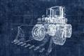 Picture of Tractor Blueprint ll _GroupedProduct_Rectangle_Landscape_Mini_ _GroupedProduct_Rectangle_Landscape_Unframed_Print_Only_