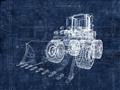 Picture of Tractor Blueprint ll _GroupedProduct_Rectangle_Landscape_Mini_ _GroupedProduct_Rectangle_Landscape_Unframed_Print_Only_