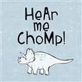 Picture of Hear me Chomp Blue Bkg _GroupedProduct_Square_Mini_ _GroupedProduct_Square_Unframed_Print_Only_