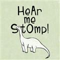 Picture of Hear me Stomp Green Bkg _GroupedProduct_Square_Mini_ _GroupedProduct_Square_Unframed_Print_Only_