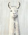 Picture of Brown and White Llama _GroupedProduct_Rectangle_Portrait_Mini_ _GroupedProduct_Rectangle_Portrait_Unframed_Print_Only_