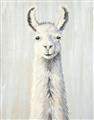 Picture of Brown and White Llama _GroupedProduct_Rectangle_Portrait_Mini_ _GroupedProduct_Rectangle_Portrait_Unframed_Print_Only_