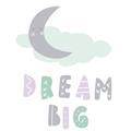 Picture of Dream Big Pastel _GroupedProduct_Square_Mini_ _GroupedProduct_Square_Unframed_Print_Only_