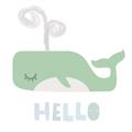Picture of Whale Hello _GroupedProduct_Square_Mini_ _GroupedProduct_Square_Unframed_Print_Only_