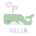 Picture of Whale Hello _GroupedProduct_Square_Mini_ _GroupedProduct_Square_Unframed_Print_Only_