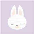 Picture of Purple Bunny _GroupedProduct_Square_Mini_ _GroupedProduct_Square_Unframed_Print_Only_