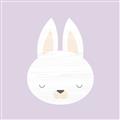 Picture of Purple Bunny _GroupedProduct_Square_Mini_ _GroupedProduct_Square_Unframed_Print_Only_