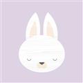 Picture of Purple Bunny _GroupedProduct_Square_Mini_ _GroupedProduct_Square_Unframed_Print_Only_