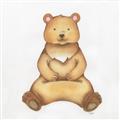 Picture of Nursery Bear _GroupedProduct_Square_Mini_ _GroupedProduct_Square_Unframed_Print_Only_