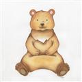 Picture of Nursery Bear _GroupedProduct_Square_Mini_ _GroupedProduct_Square_Unframed_Print_Only_