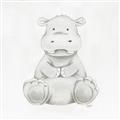 Picture of Nursery Hippo _GroupedProduct_Square_Mini_ _GroupedProduct_Square_Unframed_Print_Only_