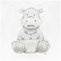 Picture of Nursery Hippo _GroupedProduct_Square_Mini_ _GroupedProduct_Square_Unframed_Print_Only_