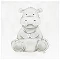 Picture of Nursery Hippo _GroupedProduct_Square_Mini_ _GroupedProduct_Square_Unframed_Print_Only_