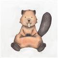 Picture of Nursery Beaver _GroupedProduct_Square_Mini_ _GroupedProduct_Square_Unframed_Print_Only_