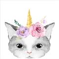 Picture of Caticorn _GroupedProduct_Square_Mini_ _GroupedProduct_Square_Unframed_Print_Only_