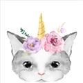 Picture of Caticorn _GroupedProduct_Square_Mini_ _GroupedProduct_Square_Unframed_Print_Only_