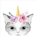 Picture of Caticorn _GroupedProduct_Square_Mini_ _GroupedProduct_Square_Unframed_Print_Only_