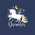 Picture of Dreamer Unicorn _GroupedProduct_Square_Mini_ _GroupedProduct_Square_Unframed_Print_Only_