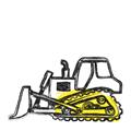 Picture of Construction Dozer _GroupedProduct_Square_Mini_ _GroupedProduct_Square_Unframed_Print_Only_
