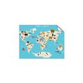 Picture of Animals Map of the World _GroupedProduct_Rectangle_Landscape_Unframed_Print_Only_