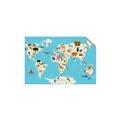 Picture of Animals Map of the World _GroupedProduct_Rectangle_Landscape_Unframed_Print_Only_