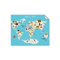 Picture of Animals Map of the World _GroupedProduct_Rectangle_Landscape_Unframed_Print_Only_