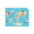 Picture of Animals Map of the World _GroupedProduct_Rectangle_Landscape_Unframed_Print_Only_