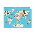 Picture of Animals Map of the World _GroupedProduct_Rectangle_Landscape_Unframed_Print_Only_