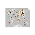 Picture of Animals Map Grey _GroupedProduct_Rectangle_Landscape_Unframed_Print_Only_
