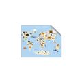 Picture of Animals Map Light Blue _GroupedProduct_Rectangle_Landscape_Unframed_Print_Only_