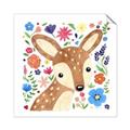 Picture of In the Garden Deer _GroupedProduct_Square_Mini_ _GroupedProduct_Square_Unframed_Print_Only_