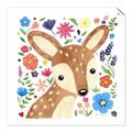 Picture of In the Garden Deer _GroupedProduct_Square_Mini_ _GroupedProduct_Square_Unframed_Print_Only_