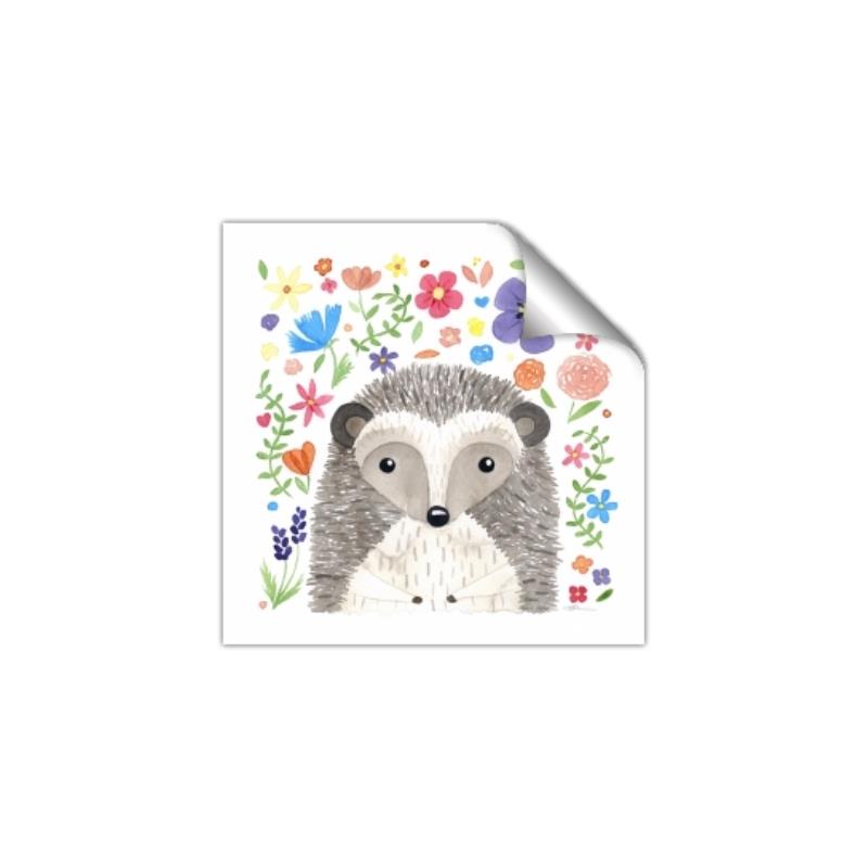 Picture of In the Garden Hedgehog _GroupedProduct_Square_Mini_ _GroupedProduct_Square_Unframed_Print_Only_