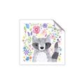 Picture of In the Garden Raccoon _GroupedProduct_Square_Mini_ _GroupedProduct_Square_Unframed_Print_Only_