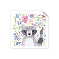 Picture of In the Garden Raccoon _GroupedProduct_Square_Mini_ _GroupedProduct_Square_Unframed_Print_Only_
