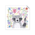 Picture of In the Garden Raccoon _GroupedProduct_Square_Mini_ _GroupedProduct_Square_Unframed_Print_Only_