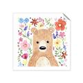 Picture of In the Garden Bear _GroupedProduct_Square_Mini_ _GroupedProduct_Square_Unframed_Print_Only_