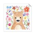 Picture of In the Garden Bear _GroupedProduct_Square_Mini_ _GroupedProduct_Square_Unframed_Print_Only_