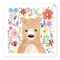 Picture of In the Garden Bear _GroupedProduct_Square_Mini_ _GroupedProduct_Square_Unframed_Print_Only_