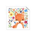 Picture of In the Garden Fox _GroupedProduct_Square_Mini_ _GroupedProduct_Square_Unframed_Print_Only_