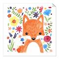 Picture of In the Garden Fox _GroupedProduct_Square_Mini_ _GroupedProduct_Square_Unframed_Print_Only_